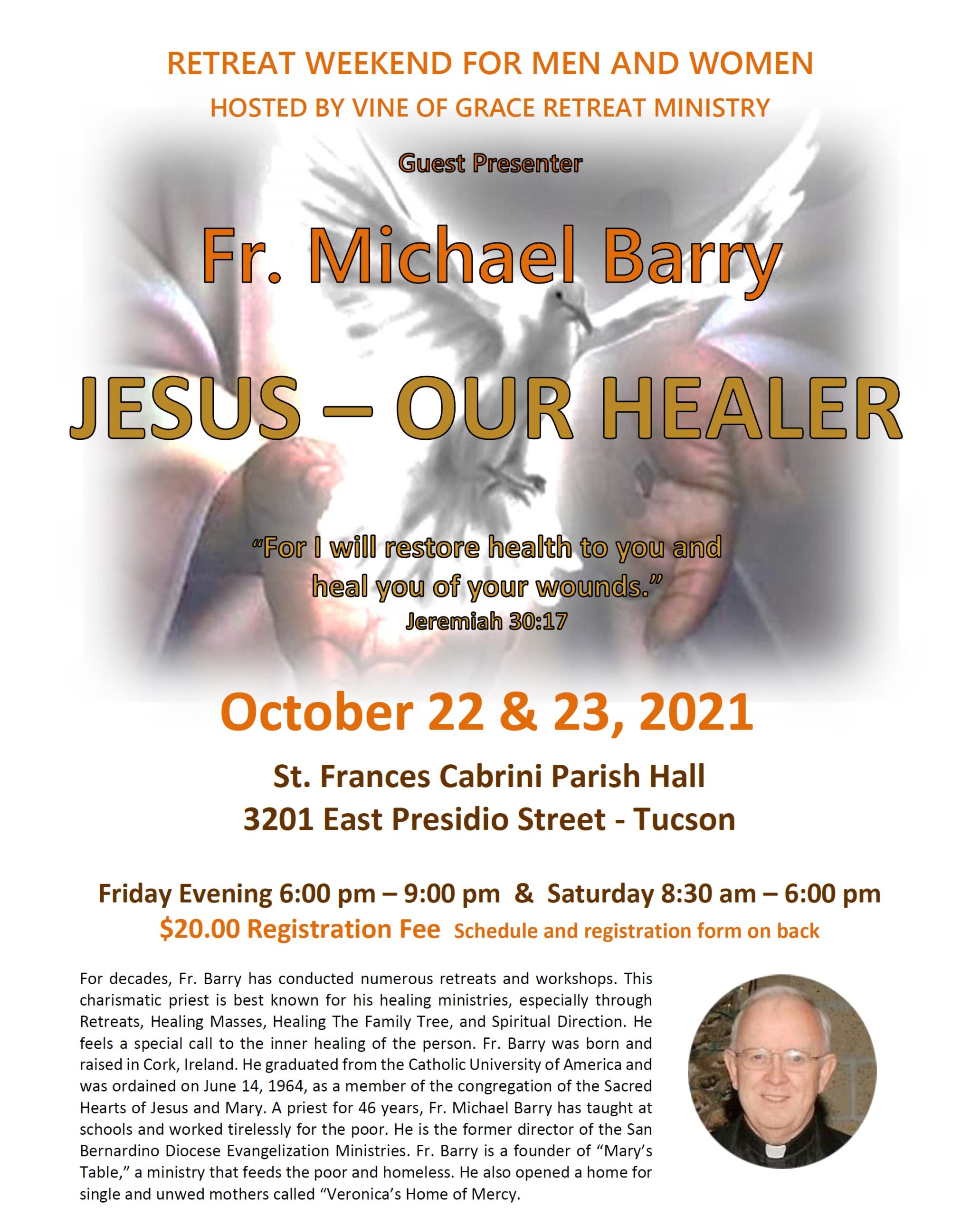 Jesus Our Healer retreat 2021-10-22